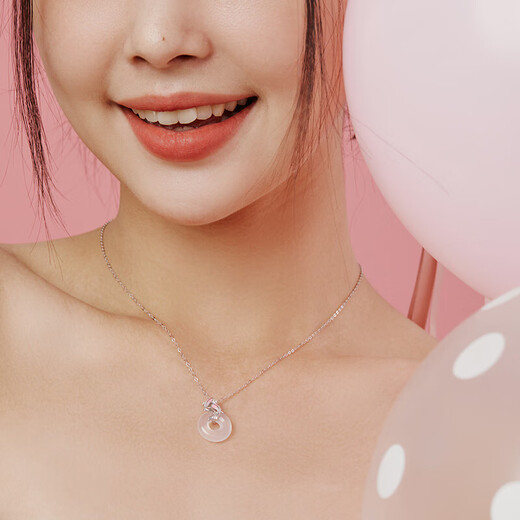 Clect young fish necklace women's 925 silver safety buckle pendant clavicle chain fashion accessories birthday gift for girlfriend