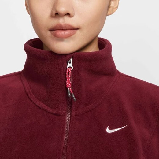 Nike (Nike) Sweatshirt Frauenjacke Frühling und Herbst Neue Samt warme Sportbekleidung Halsbänder Windproof Casual Jumper HV8465 HV8465-677 XS