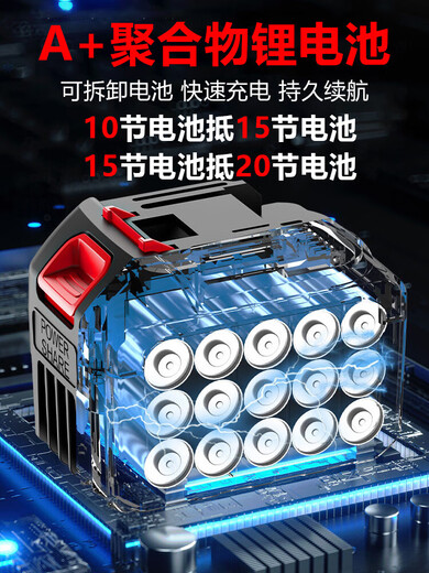 German technology electric lawn mower household small rechargeable lawn mower lithium electric lawn mower 30988HTV one battery one charge telescopic type