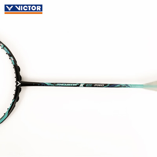 VICTOR Victory Racquet Carbon Fiber Upgraded Imp Slash Racquet Single Shot TK-30PRO 4U Stringed 26 lbs.