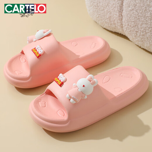 Katile Crocodile Pantoffeln für Frauen, die Scheißklappern tragen, die Hausbadeschuhe tragen, Flip-Flops 1479 Pink 38-39
