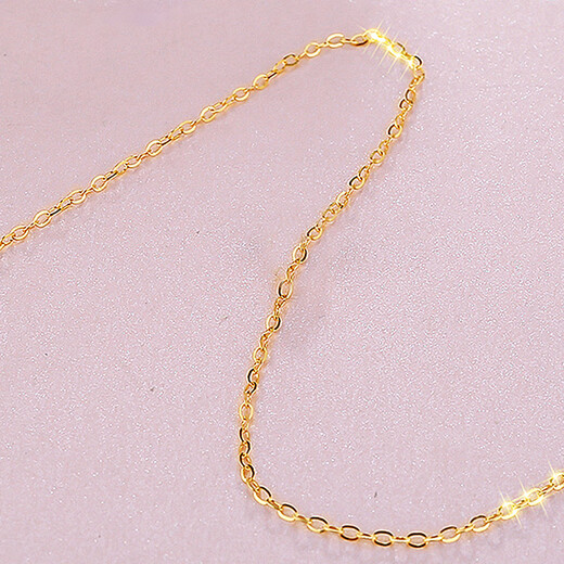 Dairuo gold 18K anklet new style plain chain color gold anklet summer accessories high-end gift for girlfriend’s birthday