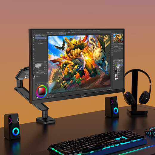 SANC Shengse 27-inch 2K native 180Hz e-sports screen Fast IPS 1ms response Wide color gamut 10bit night light computer screen G72Plus (robot arm version)