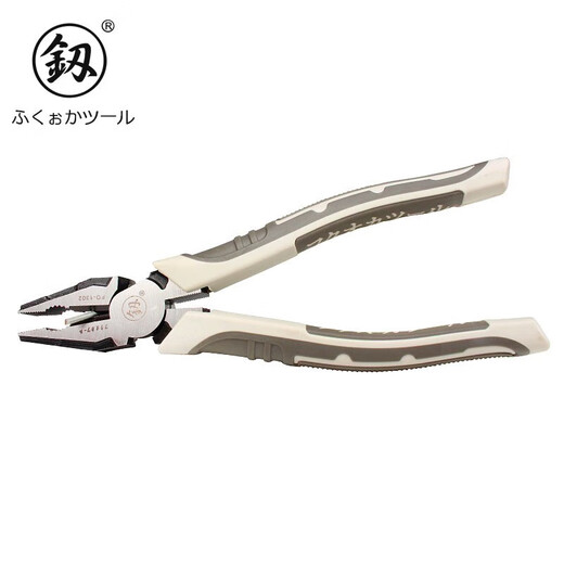 釰 福冈工具省力多功能钢丝钳老虎钳678寸平口钳子克丝钳工业级 6寸FO-1301