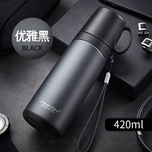 Guangzhou Xinli Copa Térmica Termal Hombres y mujeres Pinjiajiapin Termal Pot logotipo personalizado Gran capacidad Té de negocio Portable Xinli 3527 (blanco) 450 ml Tornillo de tornillo recto