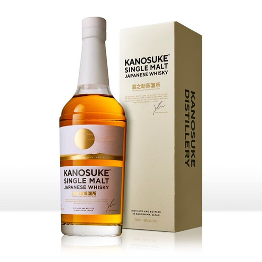 嘉之助（Kanosuke） 樱尾 津贯 单一麦芽威士忌700ml 日威新世界 日本进口洋酒 嘉之助单一麦芽威士忌700ml