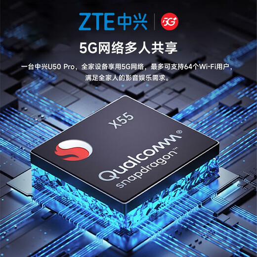 Enrutador móvil 5G CPE original de ZTE WiFi6 Tarjeta SIM de seis antenas Tarjeta enchufable para acceso a Internet Puerto de red Gigabit completo Red triple NSA de modo dual de banda dual de cuatro núcleos Enrutador móvil 5G CPE original de ZTE Red completa 5G: chip Qualcomm Snapdragon 5G