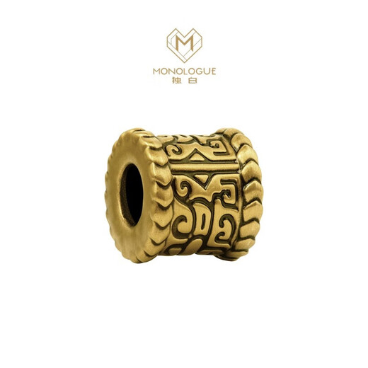 周大福MONOLOGUE三十度国潮将军战甲黄金转运珠17.5cm MR1473七夕
