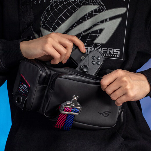 ROG Wind Controller, Republic of Gamers, professional gaming phone controller supports Hongmeng Android system, rear paddles, RGB lighting effect, remote sensing customization, foldable ROG Wind Controller, black, official standard configuration