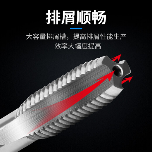 
High-speed steel full-grinding extended tap M3100M6100M12130 straight groove tap M3*100