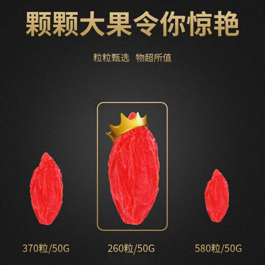知心爷爷（ZHIXINYEYE） 宁夏中宁特产枸杞子枸杞红枸杞正宗泡水泡茶泡酒原料 礼品送礼 袋装大果250克
