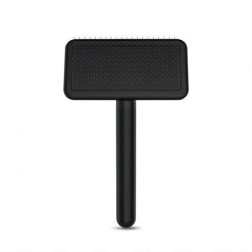 GOLDPETS pet comb, dehairing needle, comb dog hair and cat hair cleaner, dog and cat knot opening, pulling and removing floating hair, dog brush, hard needle style, black (recommended for knot opening)