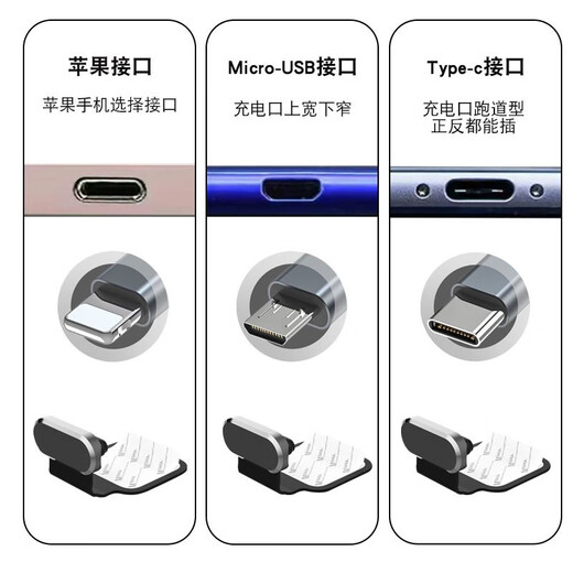 Suitable for Apple 13 mobile phone dust plug iphone 12 charging port plug Android Huawei vivo Xiaomi typec tail plug interface 11pro power supply TYPE-C silicone type ordinary dust plug transparent color 1 piece