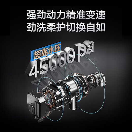 Haier W30 dual-micro steam washing independent built-in dual-purpose dishwasher 14 sets large capacity 80 high-temperature sterilization first-level water efficiency partitioned washing lifting bowl basket intelligent door opening quick drying partitioned washing EYBW142286GGU1 starry sky gray