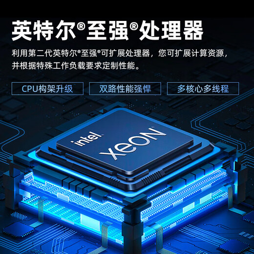 Хост сервера Dell R740/R750XS 2U Сервер стойки Virtuization Host R740 1*Серебряная медаль 4210R10 CORE 20 потоков 64G MEMOME 2*480G+2*4th755