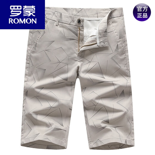 
Romon (ROMON) cropped pants middle-aged men's Korean style summer casual modal straight cut pants business shorts thin breeches ZMN/682 black 28 weight 90-100 Jin [Jin equals 0.5 kg]