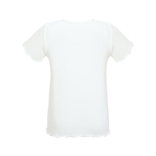Aimer Kids Class A Modal 3A Antibakterielle Männer und Mädchen Kinderpyjama Pullover Kurzarm Pyjamas/Hosen dünne atmungsaktive Milch Leder Kleidung Frauen Top-Little Rabbit AK141B692 160