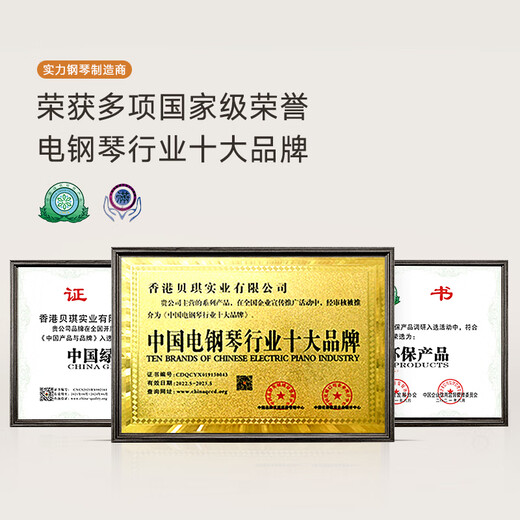 贝琪（Betsy）电钢琴重锤88键成人家用初学者专业考级家用书桌立式翻盖电子钢琴 B367重锤键-木纹棕 高配(琴+学琴礼包+双人琴凳）