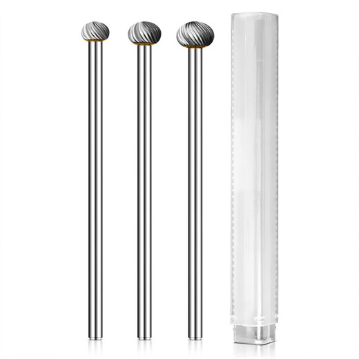 Extended rotary file metal engraving electric grinding head tungsten steel milling cutter grinding head D-type carbide rotary file D12*100mm