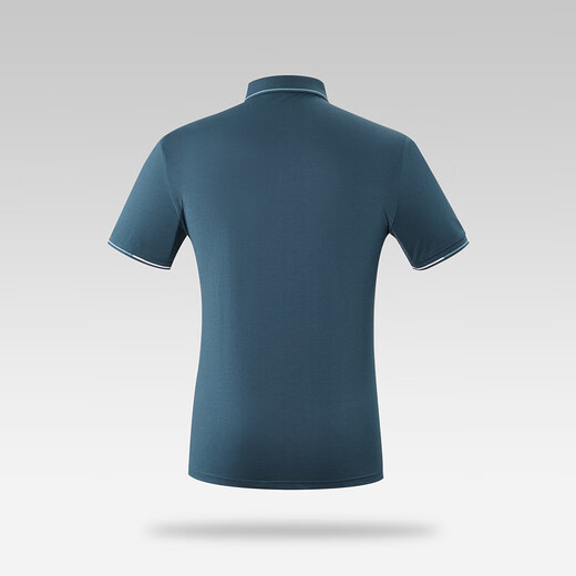 HLA Hailan House short-sleeved Polo shirt for men, skin-friendly and cool, contrasting chest printed Polo shirt for men