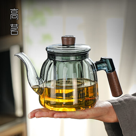 Gaoming 2024 new glass tea and water separation teapot for tea household thickening and high temperature resistance special tea and boiling water teapot