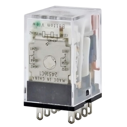 Omron OMRON small DC intermediate relay MY2N-D2 with two poles MY4N-CR-GS with resistance and capacitance 8 feet 14 feet MY4N-D2 DC24V