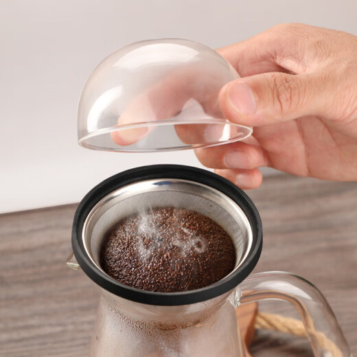 Hero Nebula hand-brewed coffee pot coffee filter cup glass sharing pot household drip-type stainless steel coffee filter