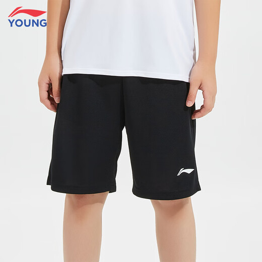 Li ning pour enfants vêtements pour enfants short sportif en été nouveau style pour garçons à la mode décontractée et polyvalent simple noir 069-1 150