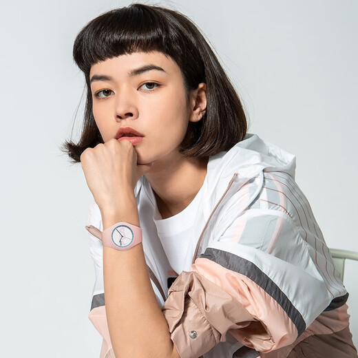 Fila regarde Silicone Strap Femelle Regarder l'étudiant de la mode Male Male Regarder Personnalité Quartz Gift Birthday pour petit ami Girlfriend 671 [Pink] FLL38-671-004