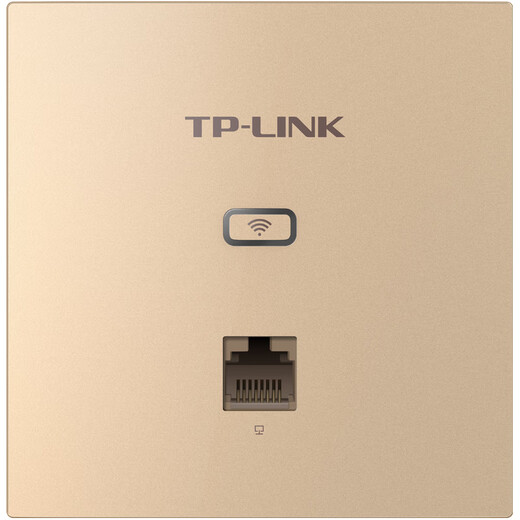 普联（TP-LINK） AX1500双频千兆全屋WiFi6面板AP路由 POE供电AC管理 TL-XAP1502GI-PoE 薄款香槟金（方）易展版