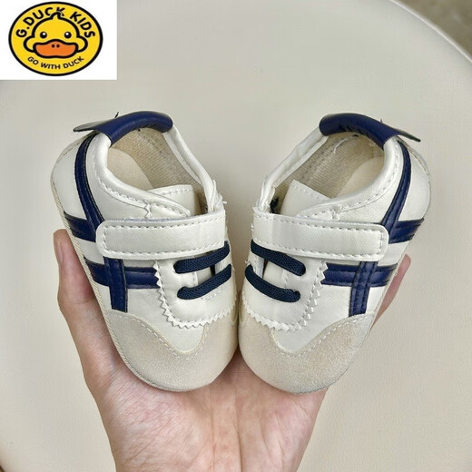 G.DUCKKIDS春秋上新0-1岁宝宝学步鞋3-6-12八7个月婴儿软胶底防掉防滑休闲鞋 春秋上新橘色三叶子 15码 内长11cm
