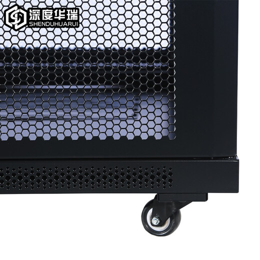 深度华瑞网络设备弱电机柜带锁 600深/宽 加厚款 适用网络交换机/UPS电源/监控 前后单开网门 WA-6622 600*600*1200 22U