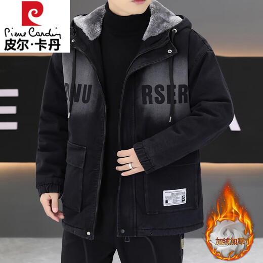 Pierre Cardin High-End-Denimjacke Herrenherbst- und Winter-Trend mittelgroß