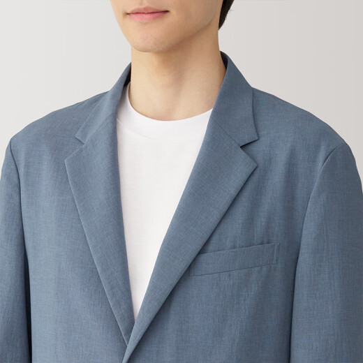 Muji Herrenjacke Herrenjacke Frühherbst im Herbststil Herrenanzug kleiner Anzug ad0uva4s geräuchert blau l 175/100a