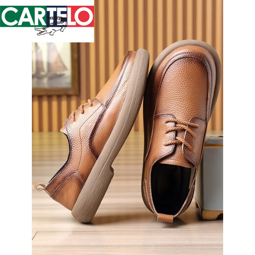 Kadile Crocodile Casual Leather Shoes Men's Genuine Leather Summer Breathable Beef Tendon Sole Wide Foot Men's Toe Layer Cowhide Thick Sole Men's Casual Shoes Black 15051 Genuine Leather Four Seasons Shoes 38
