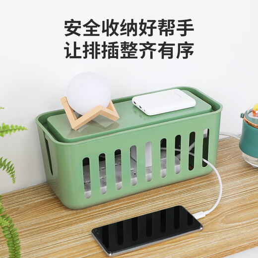 Children's socket protection cover, children's anti-electric shock, baby plug storage box, jack hole blocking safety plug to prevent children from plugging in, gray, with safety lock