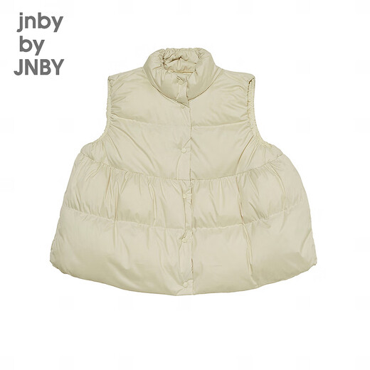 
jnby by JNBY Jiangnan Buddies Children's Clothing Autumn and Winter Girls' Thin Down Vest A-shaped Hem Down Jacket Children 1N9C13601 123 Milky White (Batch 1) 120 cm