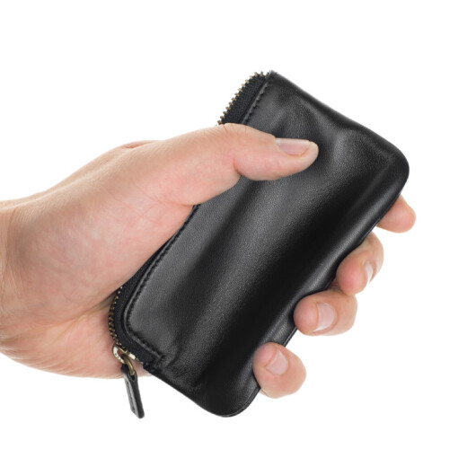 Kangaroo (KANGAROO) key bag genuine leather coin wallet men's small wallet women's sheepskin soft coin bag thin mini zipper bag key zero key coin wallet
