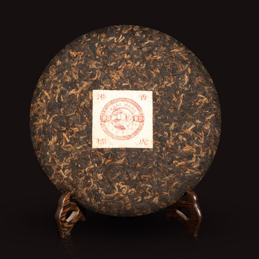 虎标中国香港品牌 茶叶 普洱茶 云南临沧金芽普洱熟茶获奖普洱357g/饼
