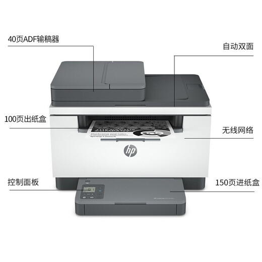 
HP (HP) 232dwc/233sdw/208dw laser printer for home use printer copier scanner all-in-one double-sided wireless mobile phone to connect to student home office a4 M233sdw (automatic double-sided printing + wireless + wired + document feeder) Package 2 (official standard + easy to add