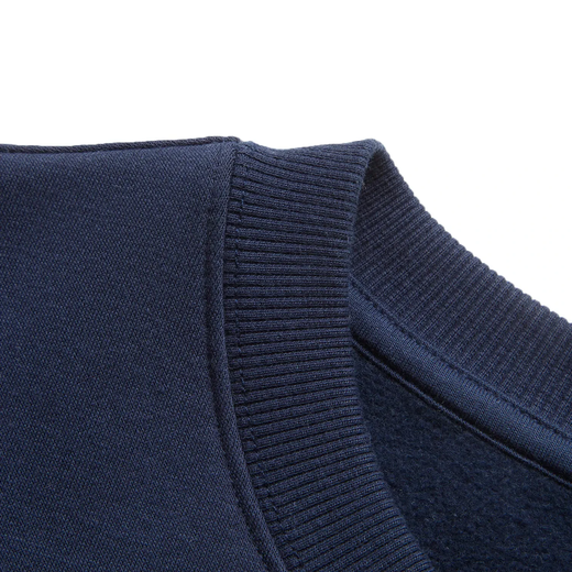 
Li Ning 2024 winter sports trend series men's plus velvet warm pullover classic versatile sweatshirt AWDU679 deep navy AWDU679-4 M