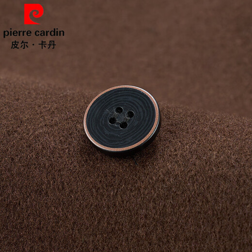 Pierre Cardin woolen coat men's winter warm woolen woolen coat mid-length removable down liner suit collar windbreaker