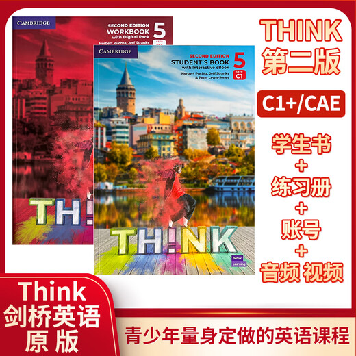 Versand in Peking Neue Version der ursprünglichen zweiten Version der Cambridge Middle School English Think Starter Level 12345 Lehrbuch + Übung Buch + Online