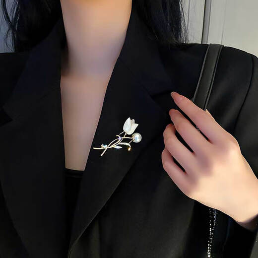 Jingli Jingda Brooch High-end Women's Light Luxury Exquisite Niche Corsage Set Teacher's Day Gift for Female Teachers High-end Practical Exquisite Yulu You You Brooch Set Gift Box