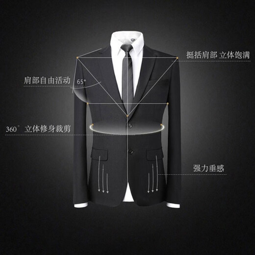 马尼亚袋鼠西服男士商务正装西装男套装外版修身伴郎新郎结婚休闲职业装男 单上衣 180【52/2XL码】合适145-160斤