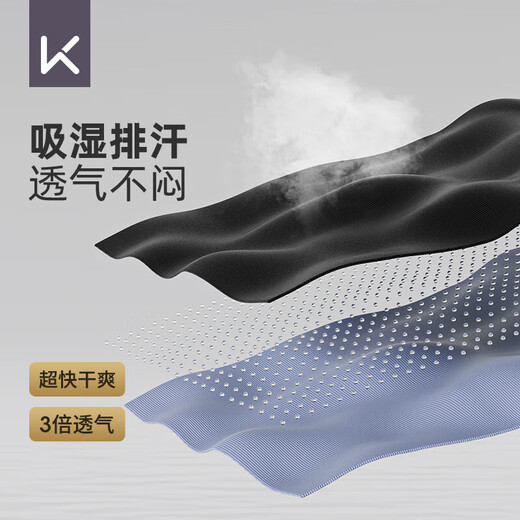 Keep泳裤男防尴尬泳衣五分大码专业速干抗氯游泳装备 黑色四件套  3XL