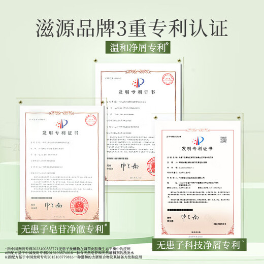 滋源无患子控油清爽洗发水强根固发洗发露无硅油男女士去屑蓬松护发素 【控油清爽400ml】无患子洗发水