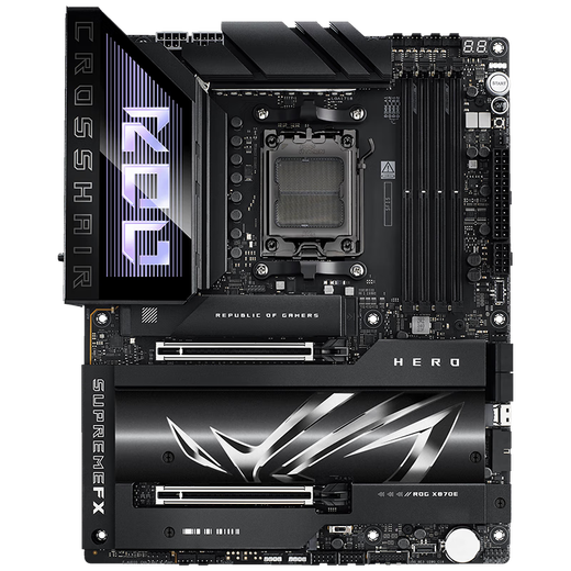 华硕X870系列/A/I/F/E/P/PLUS/X870E HERO电竞游戏主板支持 CPU 9900X/9950X (AMD X870E/socket AM5) 【信仰英雄】X870E HERO