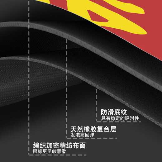 三色猫方形小号创意鼠标垫防滑加厚便携护腕垫文字ins男女生学习办公桌面垫简约家用笔记本电脑键盘垫子 13565暂停营业 30厘米x25厘米x3毫米