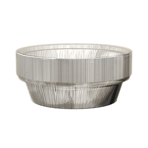 YOUQIN tin foil tray air fryer special paper household thickened barbecue box tin foil box round aluminum foil tin foil bowl 5-8L diameter 23.5cm 50 pieces